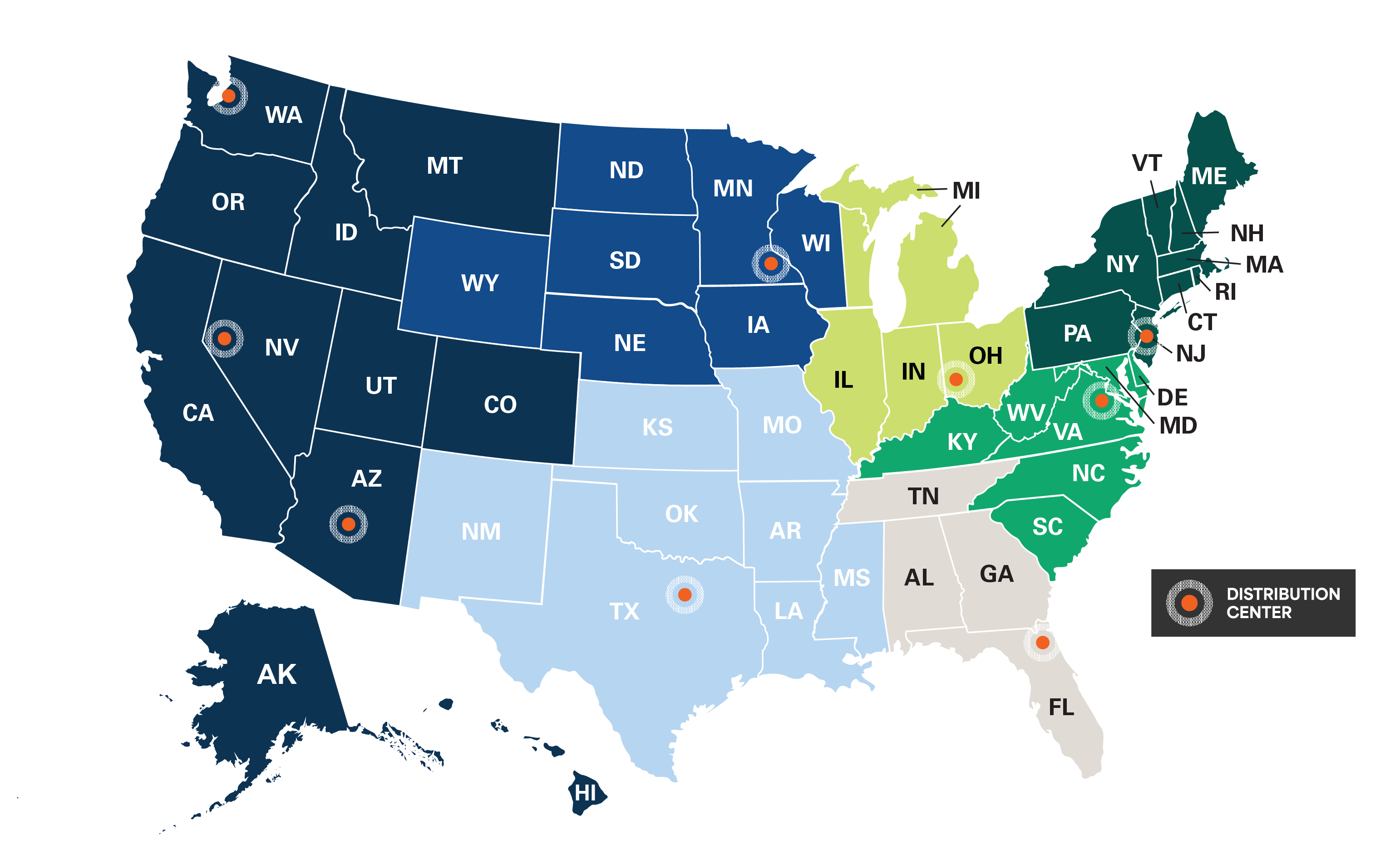 Sporting Goods Territory Map